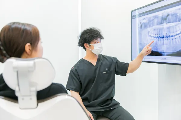 治療計画を立てている様子